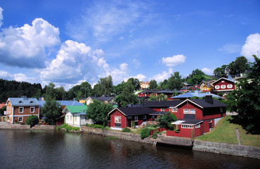 das dorf porvoo auf helsinki