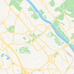 Evry, France printable map