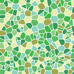 abstract vector stained-glass mosaic background - green and blue - vector