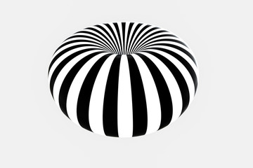 black and white stripe, Repeating lines, 3d rendering