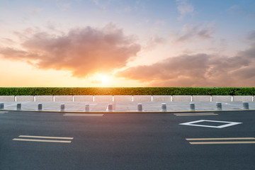 Road and Sky Landscape..