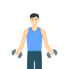 Man with Dumbbells