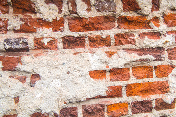 old red brick wall background