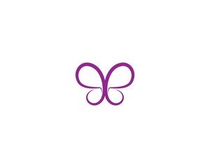 Fototapeta premium Butterfly logo vector icon
