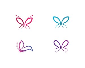 Butterfly logo vector icon