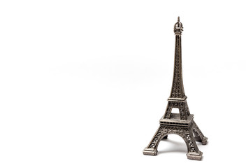 eiffel tower isolated on white background
