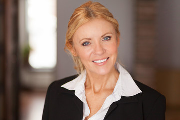 Close up of a mature lawyer smiling	