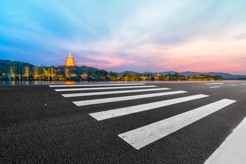 Road and Natural Landscape Landscape