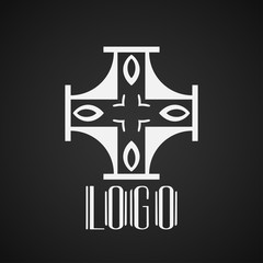 Vintage ornamental retro modern art deco logo template for design