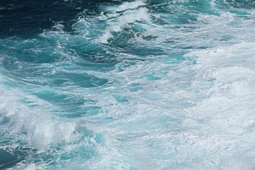 Meer Ozean Meerwasser mit verschiedenen Wasserfarben