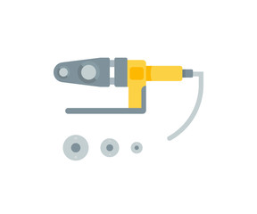 Flat Illustration of a Soldering Equipment
