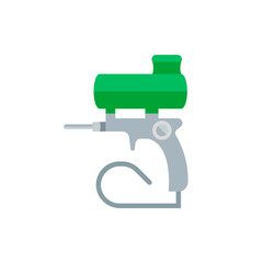 Flat Illustration of a Spray Gun
