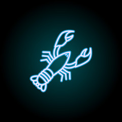 Fototapeta premium cancer neon icon. Elements of Camping set. Simple icon for websites, web design, mobile app, info graphics