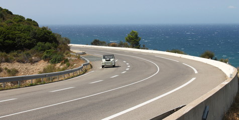 Corsica,the turn of the road