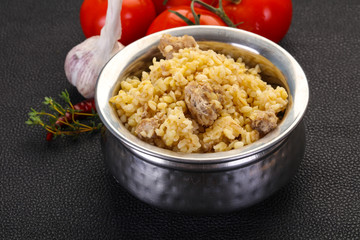 Bulgur with meat
