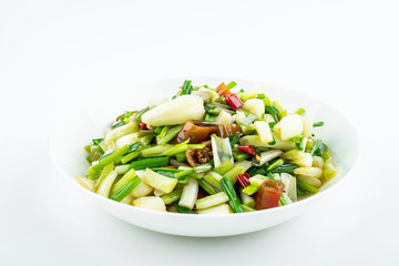 Chinese national cuisine, stir-fried steamed buns