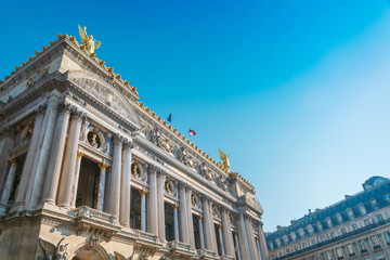 PARIS, FRANCE - APRIL 14, 2019: The Palais Garnier, which was built from 1861 to 1875 for the Paris...