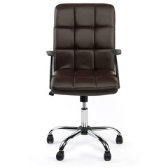 Premium leather chair isolated on white background 