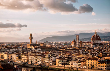 Fototapeta na wymiar Piazzale Michelangelo skyline, Florence