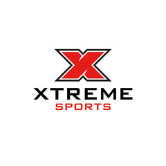 Xtreme X Letter Sport Logo Template Vector Icon Design - Vector 