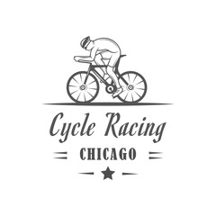 Fototapeta na wymiar Cycle Racing Logotype.
