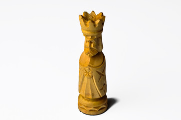 Chess figure isolated on a white background.Chessmaster