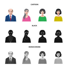 Vector illustration of hairstyle and profession  icon. Collection of hairstyle and character  stock vector illustration.