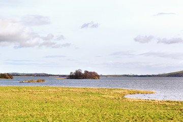 View over Loch Leven in Perth and Kinross Scotland, UK