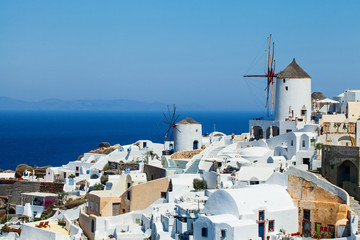 Fototapeta na wymiar Santorini island landscape, Greece landmark