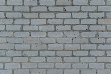 Old brick wall with cracks and scratches , background, texture	