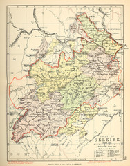 Fototapeta na wymiar Old map. Scotland