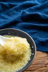 a bowl of nutritious millet porridge