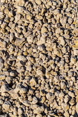 Construction gravel as abstract background