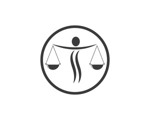 lawyer logo vector template design