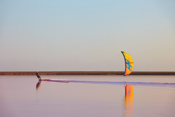 Kite over water