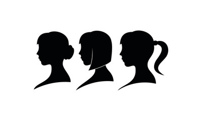 Woman set template vector