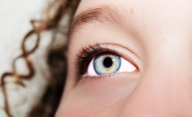 A beautiful insightful look eye. Close up shot