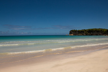 Caribbean sea colors: amazing wild public beach in the Dominican Republic: Playa Macao