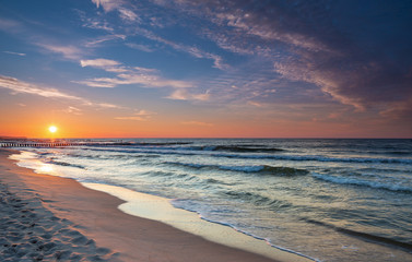 Sunset on the Baltic Sea