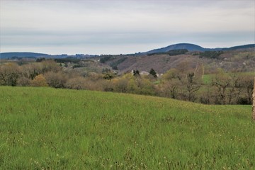 Fototapeta premium Paysage des monédières.(Corrèze)