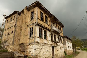 Fototapeta na wymiar decaying Ottoman mansions