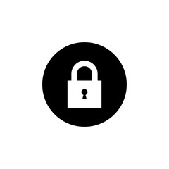 Lock icon vector. Encryption icon. Lock Icon in trendy flat style isolated. Security symbol