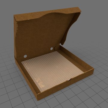 Empty pizza box