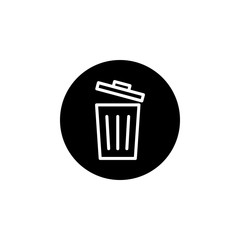 Trash icon vector. trash can icon. Delete icon vector