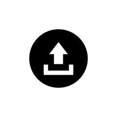 Upload icon vector. Upload sign icon. Upload button. Load symbol.