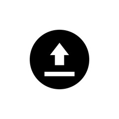 Upload icon vector. Upload sign icon. Upload button. Load symbol.