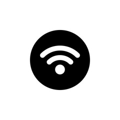 wifi icon vector. signal vector icon. Wireless and wifi icon or sign for remote internet access