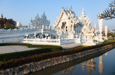 wat Rong Khun The famous White Temple in Chiang Rai, Thailand