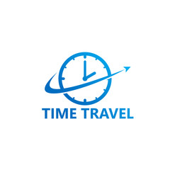 Time Travel Logo Template Design Vector, Emblem, Design Concept, Creative Symbol, Icon