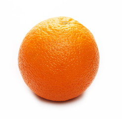 Ripe orange isolated on white background